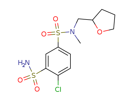 m-Benzenedisulfonamide,4-chloro-N1-methyl-N1-(tetrahydrofurfuryl)-, (+)- (8CI)