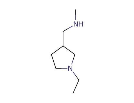 Molecular Structure of 884504-74-9 ((1-Ethyl-3-pyrrolidinyl)-N-methylmethanamine)