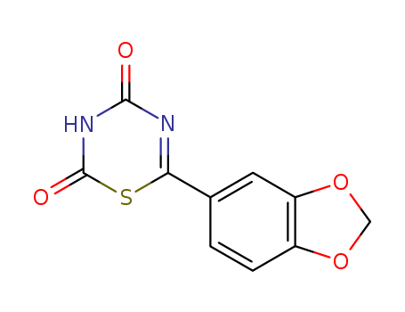 2H-1,3,5-Thiadiazine-2,4(3H)-dione,6-(1,3-benzodioxol-5-yl)- cas  80784-88-9