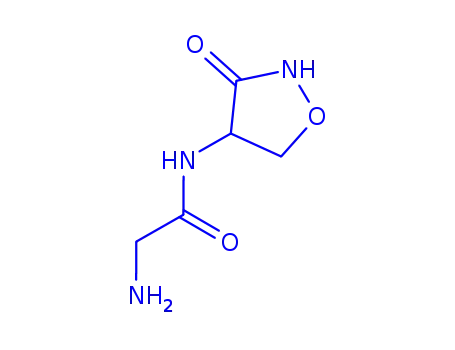 Molecular Structure of 729548-54-3 (Acetamide, 2-amino-N-(3-oxo-4-isoxazolidinyl)- (9CI))