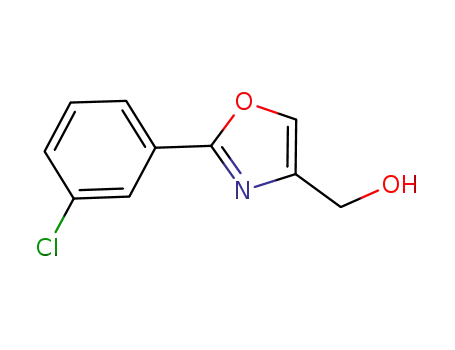 Molecular Structure of 885272-83-3 ([2-(3-CHLORO-PHENYL)-OXAZOL-4-YL]-METHANOL)