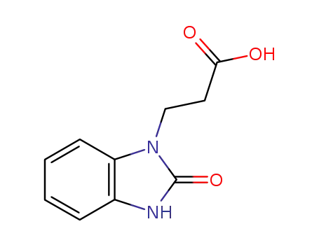Molecular Structure of 75655-44-6 (1H-Benzimidazole-1-propanoic acid, 2,3-dihydro-2-oxo-)
