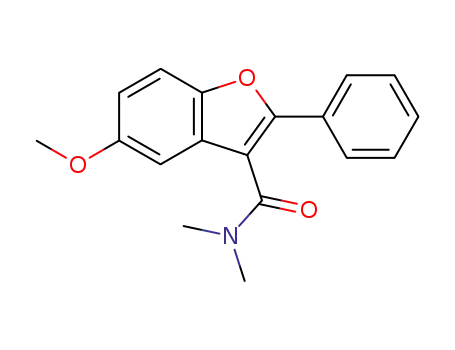 Molecular Structure of 94004-97-4 (5-methoxy-N,N-dimethyl-2-phenylbenzofuran-3-carboxamide)