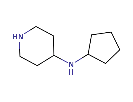 Molecular Structure of 886506-60-1 (N-Cyclopentylpiperidin-4-amine)