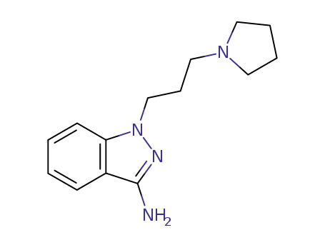 1H-Indazol-3-amine, 1-[3-(1-pyrrolidinyl)propyl]-