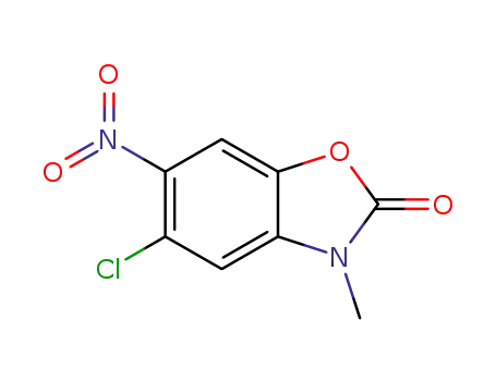 Molecular Structure of 81117-74-0 (5-chloro-3-methyl-6-nitro-1,3-benzoxazol-2(3H)-one)