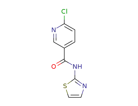 Molecular Structure of 761421-09-4 (6-chloro-N-thiazol-2-yl-nicotinamide)