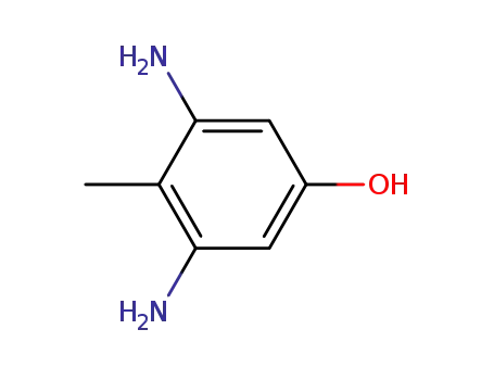 Molecular Structure of 13067-00-0 (Phenol, 3,5-diamino-4-methyl-)