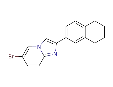 Molecular Structure of 941839-41-4 (6-bromo-2-(5,6,7,8-tetrahydro-naphthalen-
2-yl)-imidazo[1,2-a]pyridine)