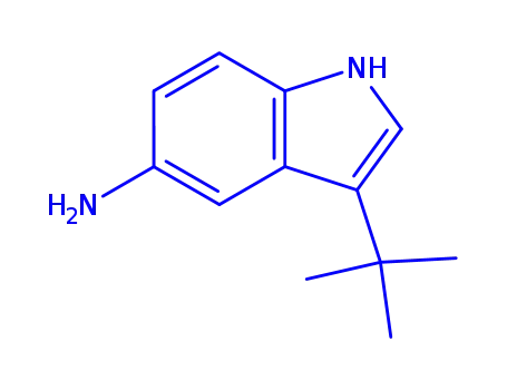 Molecular Structure of 952664-68-5 (3-tert-butyl-1H-indol-5-amine)