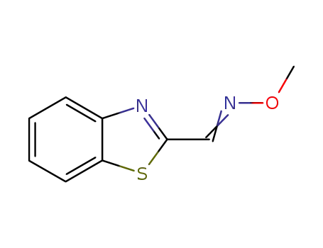 2-벤조티아졸카르복스알데히드, O-메틸옥심(7CI)