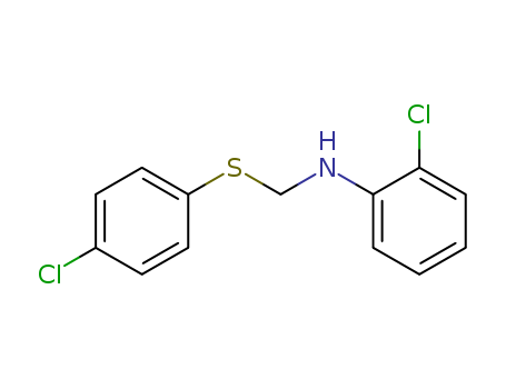 Benzenamine,2-chloro-N-[[(4-chlorophenyl)thio]methyl]- cas  956-34-3