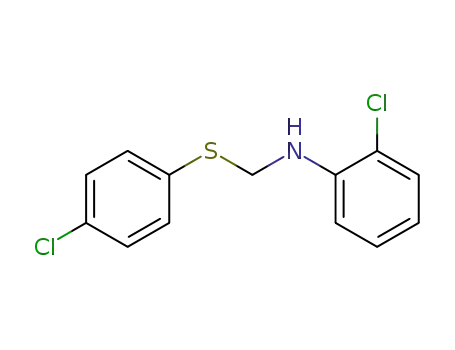 Molecular Structure of 956-34-3 (2-chloro-N-{[(4-chlorophenyl)sulfanyl]methyl}aniline)