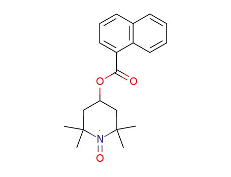 Molecular Structure of 95676-89-4 (4-(1-naphthoyloxy)-2,2,6,6-tetramethylpiperidine-1-oxyl)
