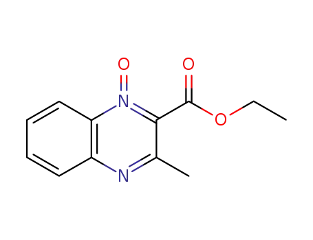 2-Quinoxalinecarboxylic acid, 3-methyl-, ethyl ester, 1-oxide