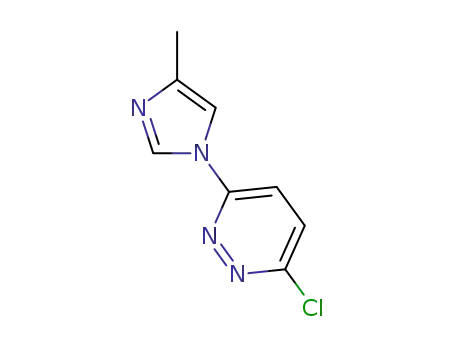 Molecular Structure of 941294-26-4 (3-Chloro-6-(4-methyl-1H-imidazol-1-yl)pyridazine)