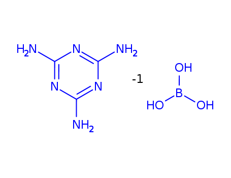 Orthoboric acid, compound with 1,3,5-triazine-2,4,6-triamine (1:1)