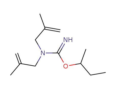 Molecular Structure of 91972-85-9 (butan-2-yl N,N-bis(2-methylprop-2-en-1-yl)carbamimidate)