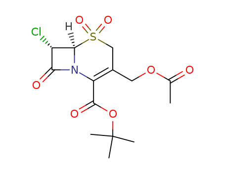 3-ACETOXYMETHYL-7-CHLORO-3-CEPHEM-4-CARBOXYLATE-1,1-DIOXIDE TERT-BUTYL ESTER