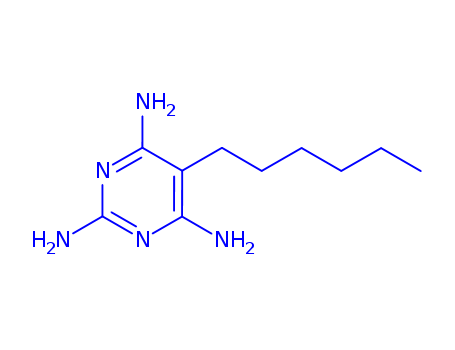 2,4,6-Pyrimidinetriamine,5-hexyl-