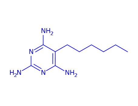 Molecular Structure of 94087-72-6 (5-hexylpyrimidine-2,4,6-triamine)