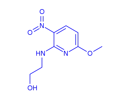 Molecular Structure of 94166-59-3 (2-(6-methoxy-3-nitro-2-pyridylamino)ethanol)