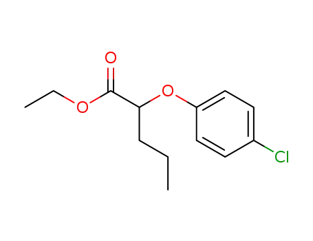 Molecular Structure of 64102-29-0 (Pentanoic acid, 2-(4-chlorophenoxy)-, ethyl ester)