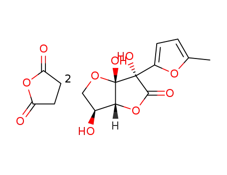 (3S,3aS,6S,6aR)-3,3a,6-trihydroxy-3-(5-methylfuran-2-yl)tetrahydrofuro[3,2-b]furan-2(3H)-one - dihydrofuran-2,5-dione (1:1) (non-preferred name)