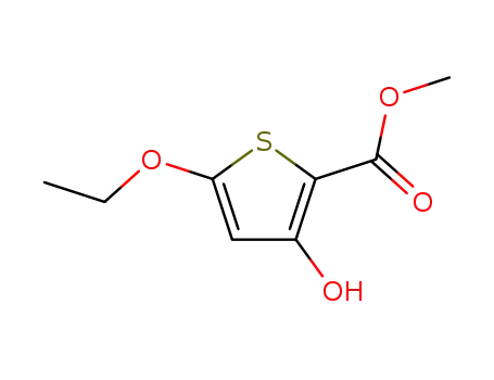 Molecular Structure of 95201-96-0 (2-Thiophenecarboxylicacid,5-ethoxy-3-hydroxy-,methylester(9CI))