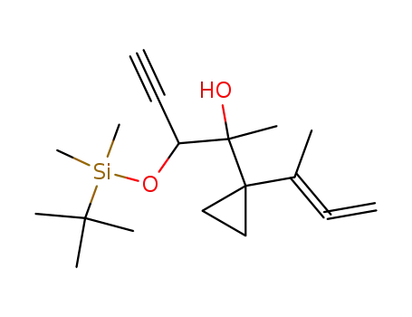 3-(<i>tert</i>-butyl-dimethyl-silanyloxy)-2-[1-(1-methyl-propa-1,2-dienyl)-cyclopropyl]-pent-4-yn-2-ol
