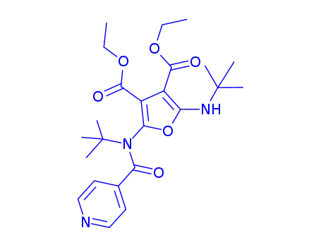 3,4-푸란디카르복실산, 2-[(1,1-디메틸에틸)아미노]-5-[(1,1-디메틸에틸)(4-피리디닐카르보닐)아미노]-, 3,4-디에틸에스테르