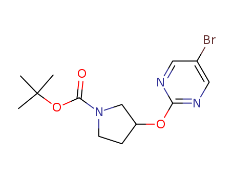 3-(5-BROMOPYRIMIDIN-2-YLOXY)PYRROLIDINE-1-CARBOXYLIC ACID TERT-BUTYL ESTER