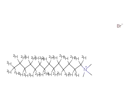 Molecular Structure of 95523-73-2 (TETRADECYL-D29-TRIMETHYLAMMONIUM BROMIDE)