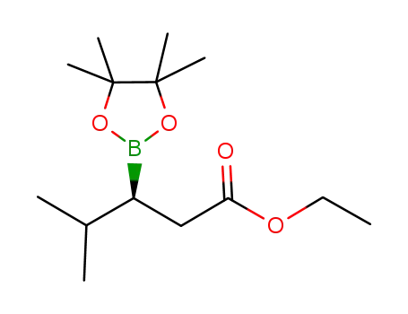 (S)-ethyl 4-methyl-3-(4,4,5,5-tetramethyl-1,3,2-dioxaborolan-2-yl)pentanoate