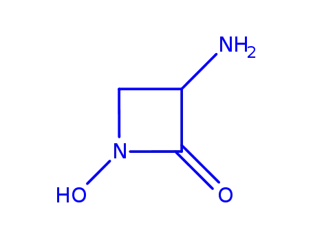 Molecular Structure of 95545-33-8 (2-Azetidinone,3-amino-1-hydroxy-(9CI))