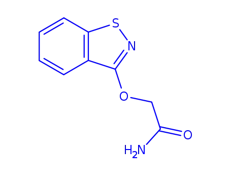Molecular Structure of 94087-28-2 (2-(1,2-benzisothiazol-3-yloxy)acetamide)