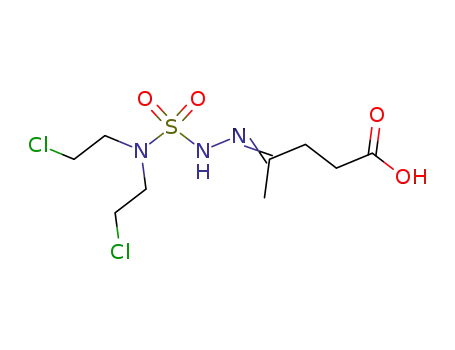 4-[2-[ビス(2-クロロエチル)スルファモイル]ヒドラゾノ]ペンタン酸