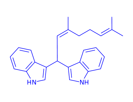 1H-Indole,3,3'-(3,7-dimethyl-2,6-octadienylidene)bis- (9CI)