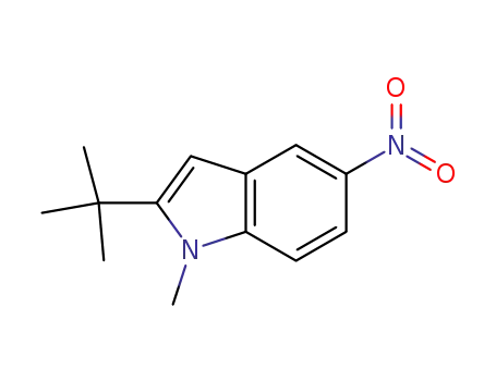 Molecular Structure of 952664-81-2 (2-tert-butyl-1-methyl-5-nitro-1H-indole)