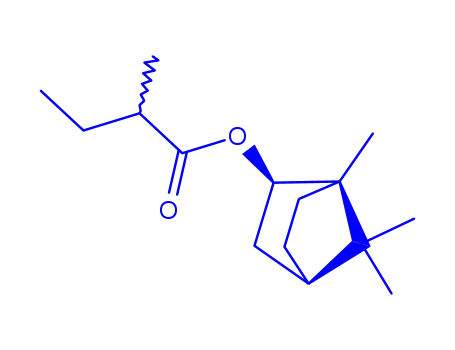 Molecular Structure of 94200-10-9 (bornyl 2-methylbutyrate)