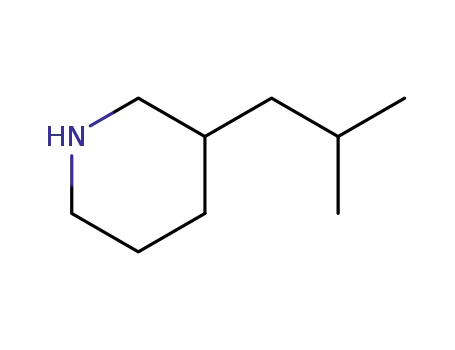 Molecular Structure of 956429-47-3 (3-isobutylpiperidine)