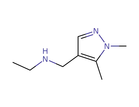 Molecular Structure of 952195-00-5 (N-[(1,5-dimethyl-1H-pyrazol-4-yl)methyl]-N-ethylamine)