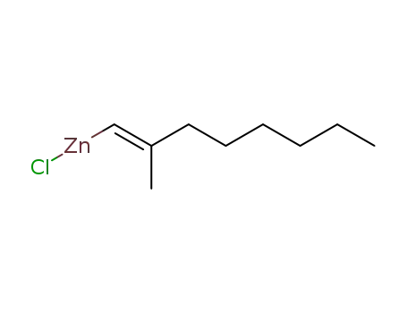 Molecular Structure of 89536-76-5 (Zinc, chloro(2-methyl-1-octenyl)-, (E)-)