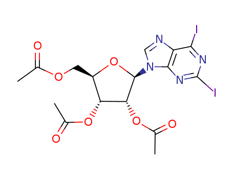 [3,4-diacetyloxy-5-(2,6-diiodopurin-9-yl)oxolan-2-yl]methyl acetate cas  94042-05-4