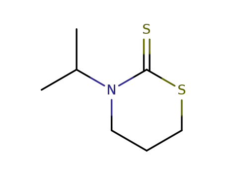 Molecular Structure of 95602-61-2 (2H-1,3-Thiazine-2-thione,tetrahydro-3-(1-methylethyl)-(9CI))