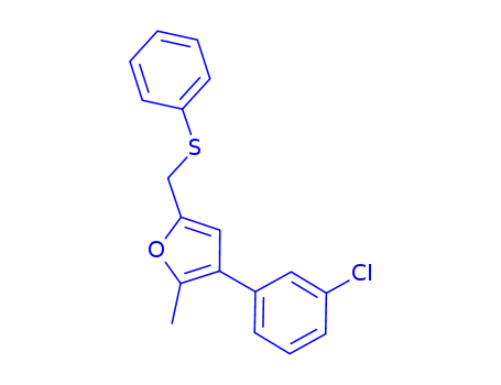 3-(3-클로로-페닐)-2-메틸-5-페닐술파닐메틸-푸란