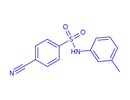 Molecular Structure of 941185-81-5 (4-cyano-N-(3-methylphenyl)benzenesulfonamide)