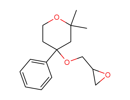 2,2-dimethyl-4-oxiranylmethoxy-4-phenyl-tetrahydro-pyran
