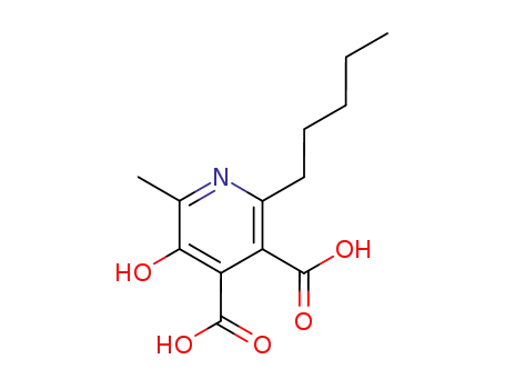 3,4-피리딘디카르복실산, 5-히드록시-6-메틸-2-펜틸-