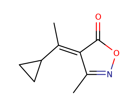 5(4H)-Isoxazolone,4-(1-cyclopropylethylidene)-3-methyl-,(E)-(9CI)